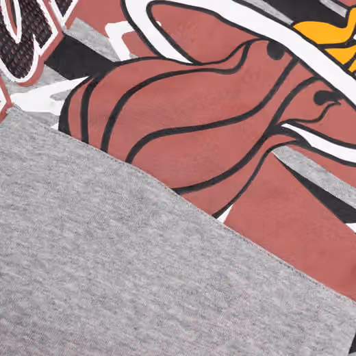 Miami Heat Sport Classics Oversized NBA Hoodie Gray view 3