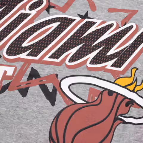 Miami Heat Sport Classics Oversized NBA Hoodie Gray view 4