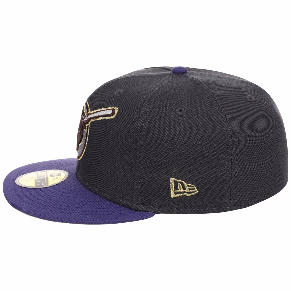 San Diego Padres MLB Midnight Orchid New Era 59FIFTY detail view