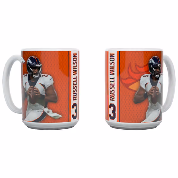 Russell Wilson Denver Broncos Jumbo Mug (450 ml) view 1