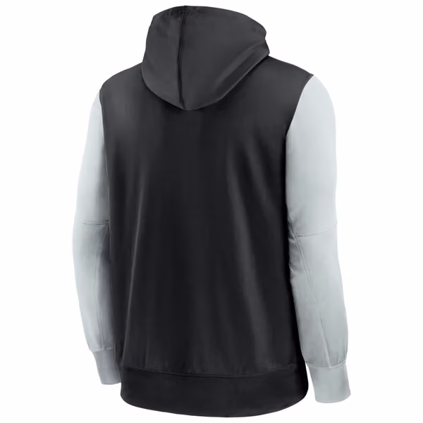 Las Vegas Raiders Two-Tone Nike Therma NFL Full-Zip Hoodie view 2