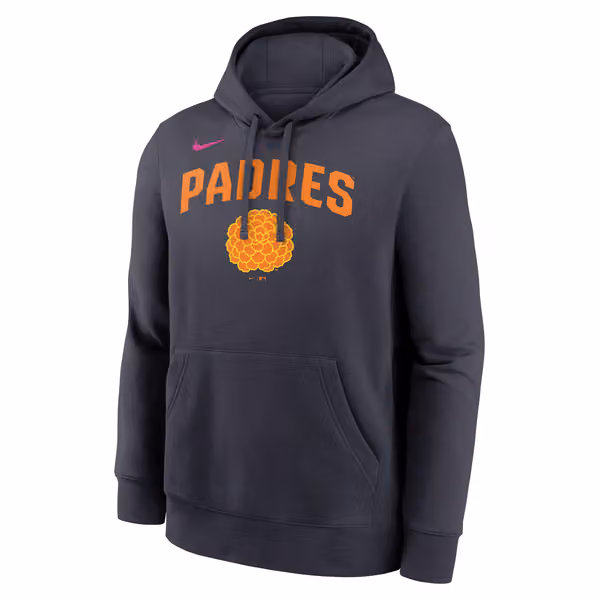 San Diego Padres City Connect Club MLB Hoodie Navy view 1
