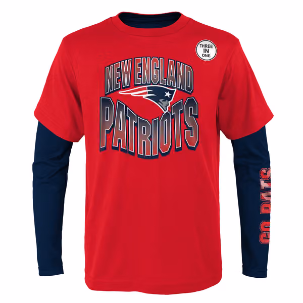 New England Patriots Game Day 3-in-1 Combo NFL Shirt (YOUTH) view 2