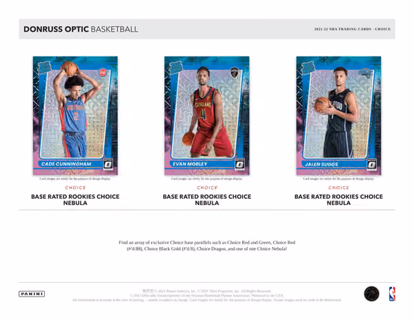 2021/22 Panini Donruss Optic Choice Basketball NBA Box view 3