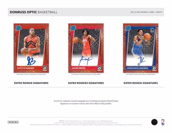 2021/22 Panini Donruss Optic Choice Basketball NBA Box view 2