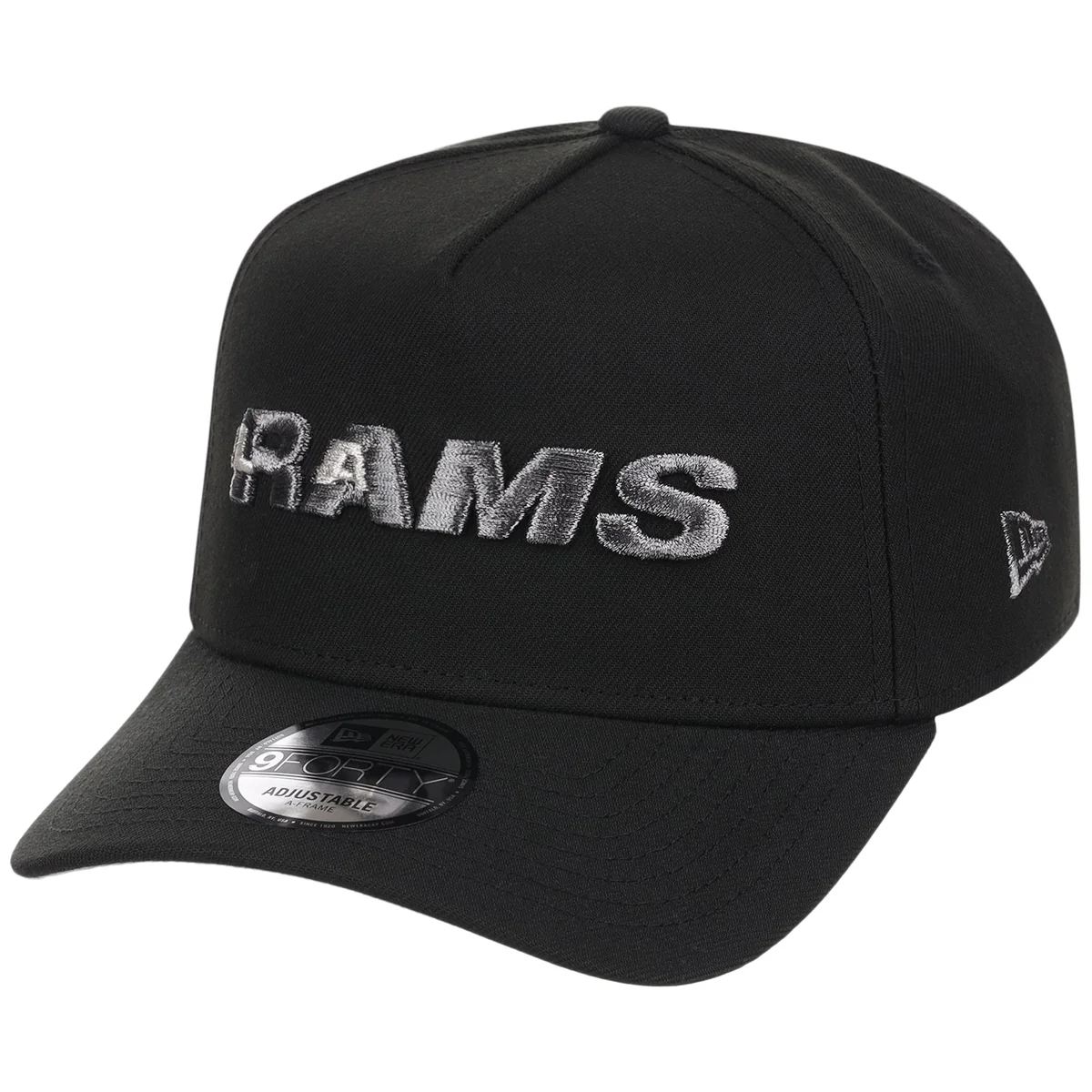 Los Angeles Rams NFL Liquid Titanium New Era 9FORTY detail view