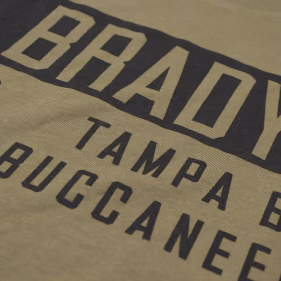 Tom Brady Tampa Bay Buccaneers Camo Fashion NFL T-Shirt Kahki view 3