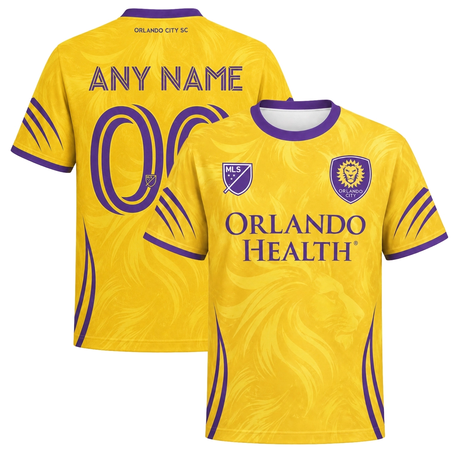 Orlando City Custom Jersey – Radiant Gold Lion