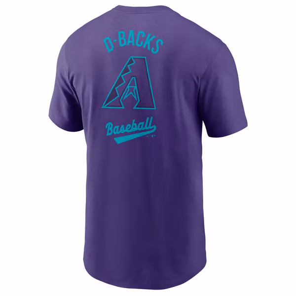 Arizona Diamondbacks City Connect 2-Hit Nike Cotton T-Shirt Purple view 3