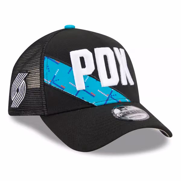 Portland Trail Blazers 2025-26 NBA City Edition 9FORTY A-Frame Trucker Cap product photo