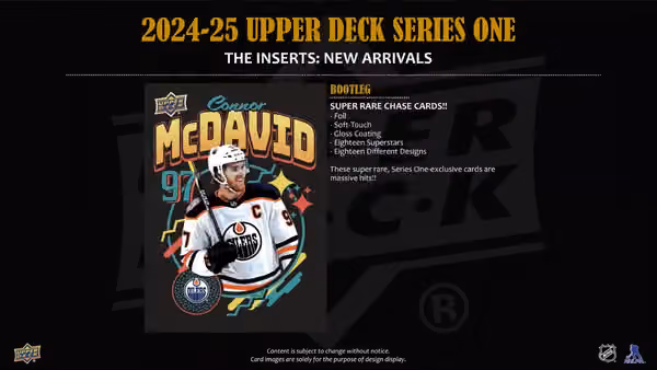 2025/26 Upper Deck Series 1 Hockey NHL Hobby Box view 4