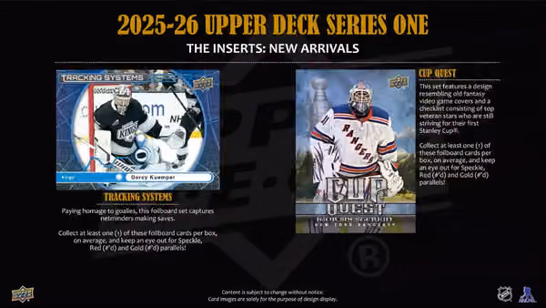 2025/26 Upper Deck Series 1 Hockey NHL Hobby Box view 5