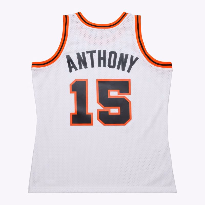 Carmelo Anthony #15 Denver Nuggets 2006-07 Mitchell & Ness Swingman NBA Jersey White view 2