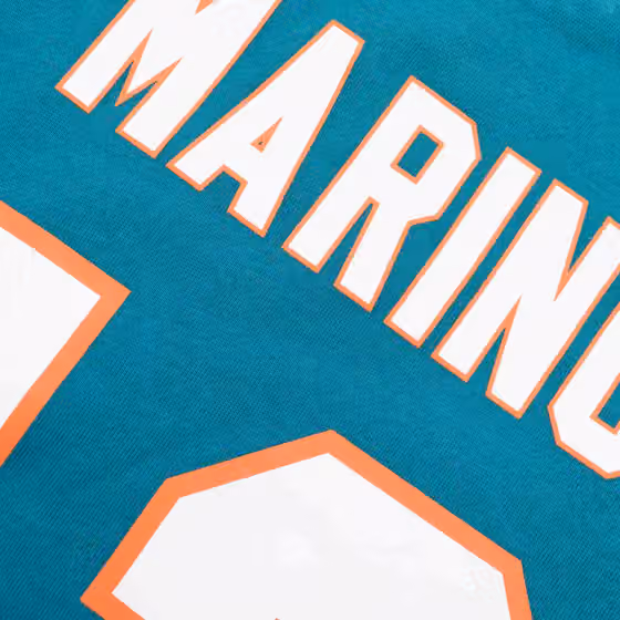 Dan Marino #13 Miami Dolphins N&N Player NFL Hoodie Aqua view 3