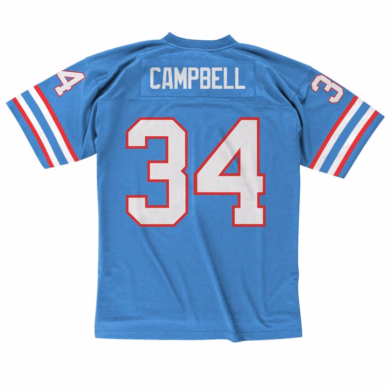 Earl Campbell #34 Houston Oilers Legacy Throwback NFL Jersey view 2