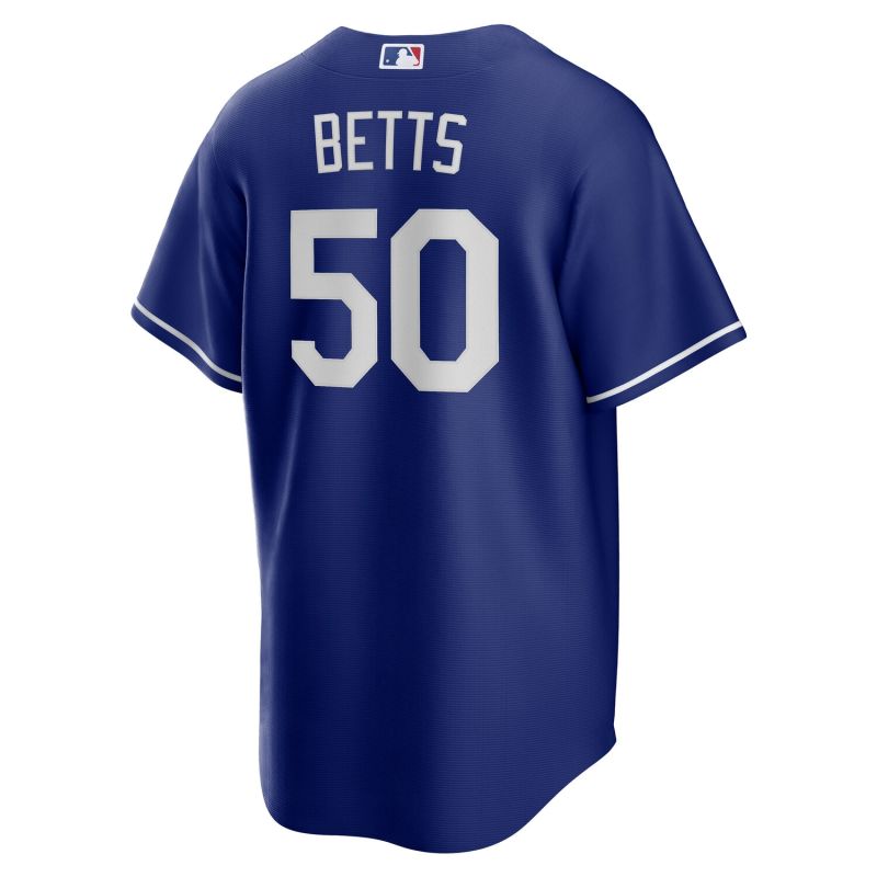 Mookie Betts #50 Los Angeles Dodgers Nike MLB Jersey Blue view 3