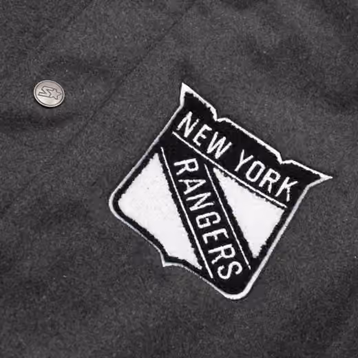 New York Rangers First Rounder Starter NHL Varsity Wool Jacket view 3