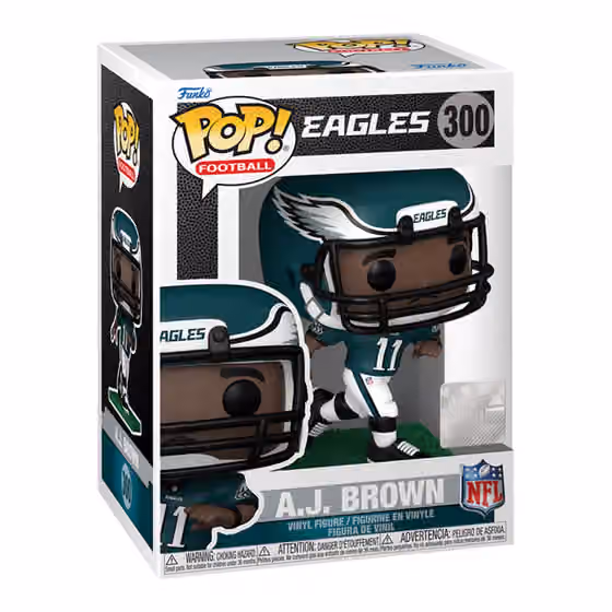 Funko POP! #300 A.J. Brown Philadelphia Eagles Vinyl NFL Figure view 1