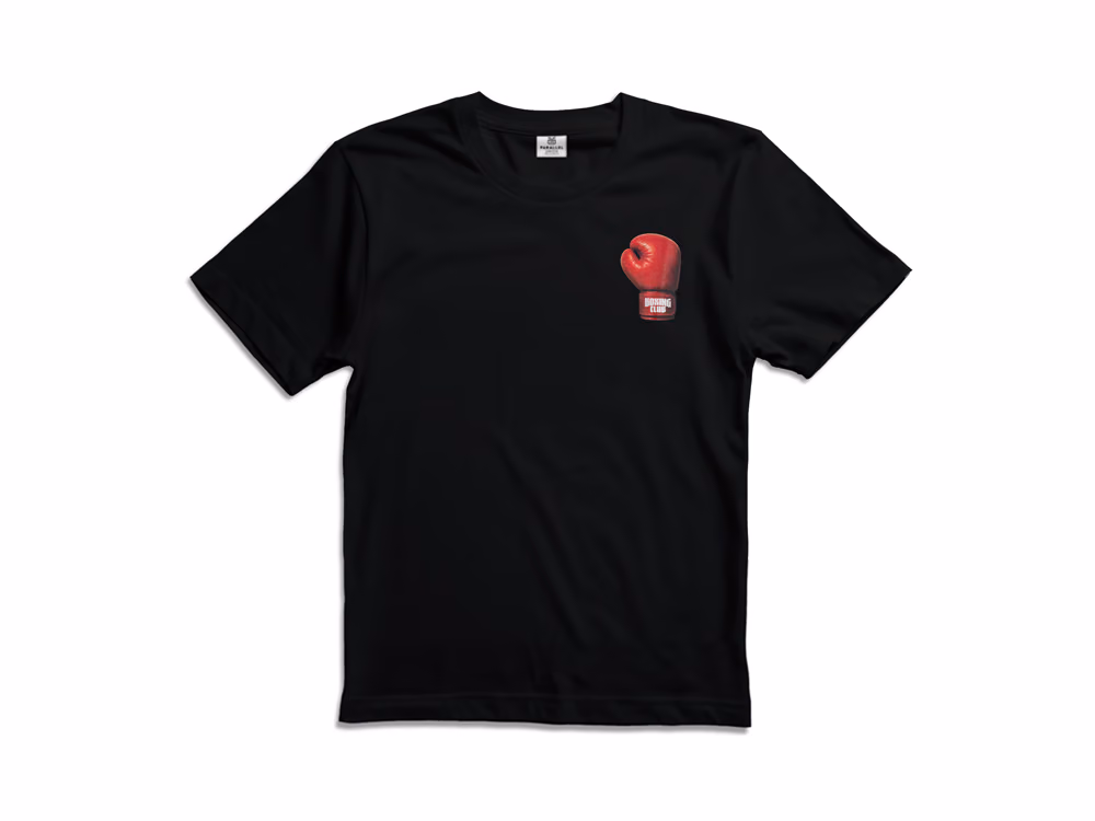 Parallel Union T-Shirt Boxing Club Black Oversize Edition front