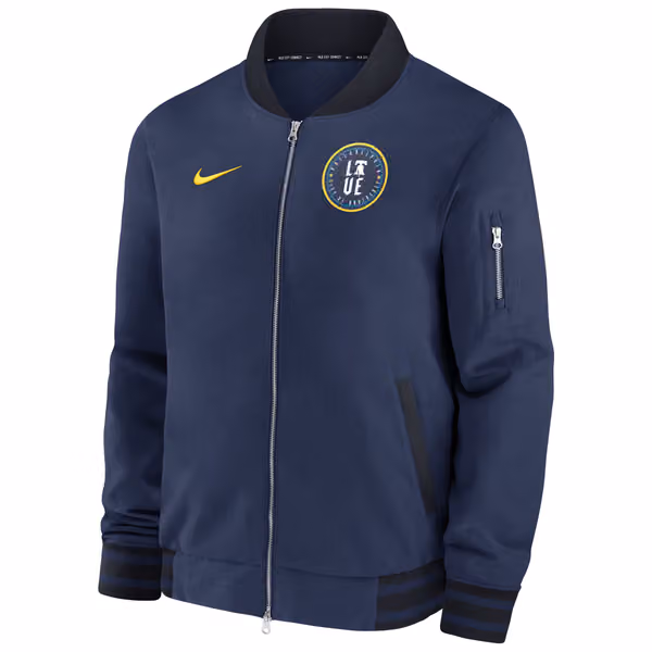 Philadelphia Phillies 2024 City Connect MLB Authentic Nike Bomber Jacket Navy view 2