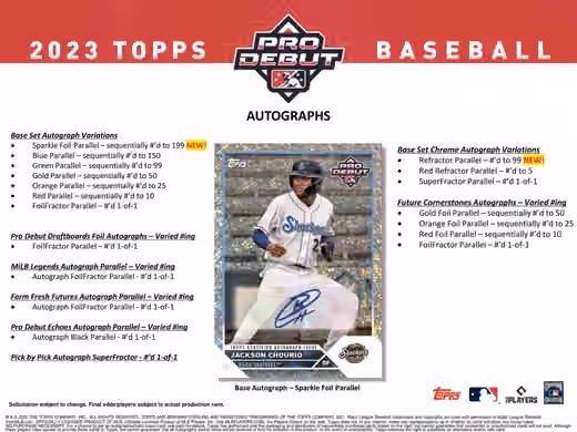 2023 Topps Pro Debut Baseball MiLB Jumbo Box view 5