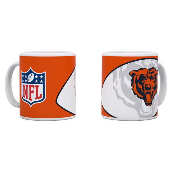 Chicago Bears Shadow Logo & Shield NFL Mug (330 ml) view 1
