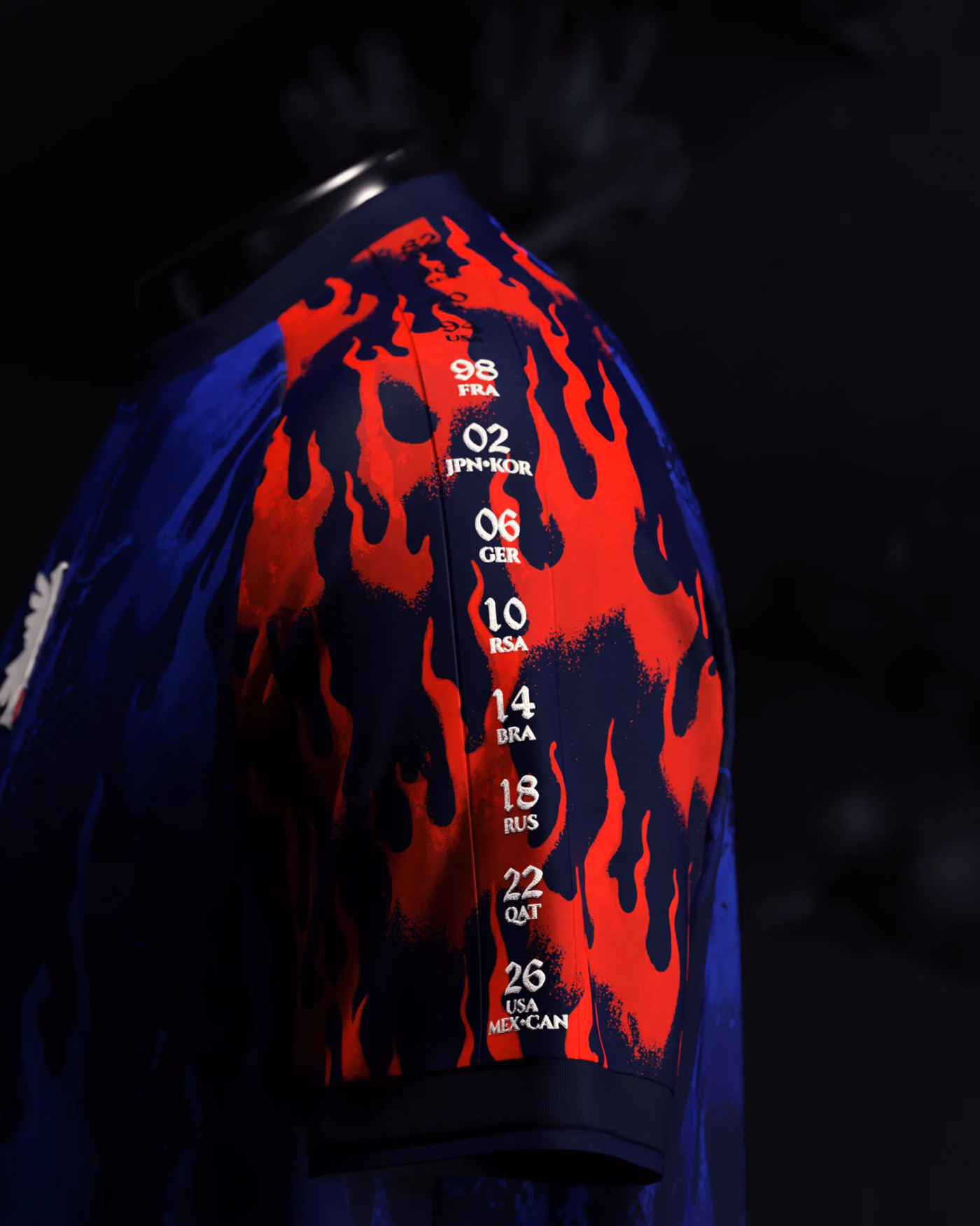 Jersevo Custom Personalized Japan Heritage Jersey (2026WC Edition) left sleeve detail