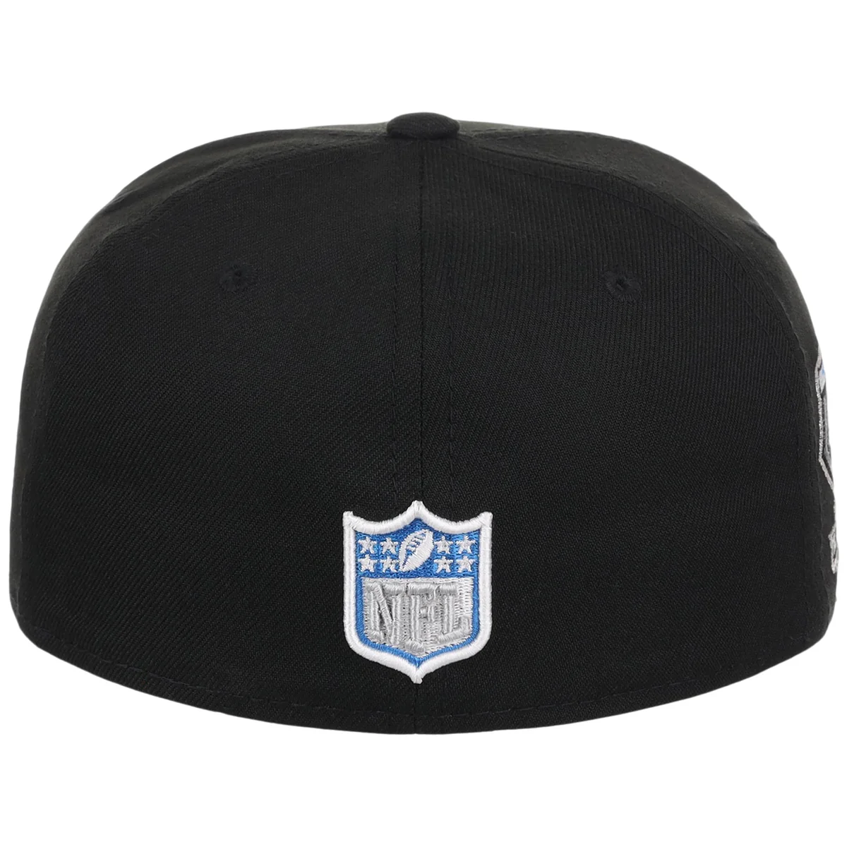 Detroit Lions NFL Black Dome New Era 59FIFTY detail view
