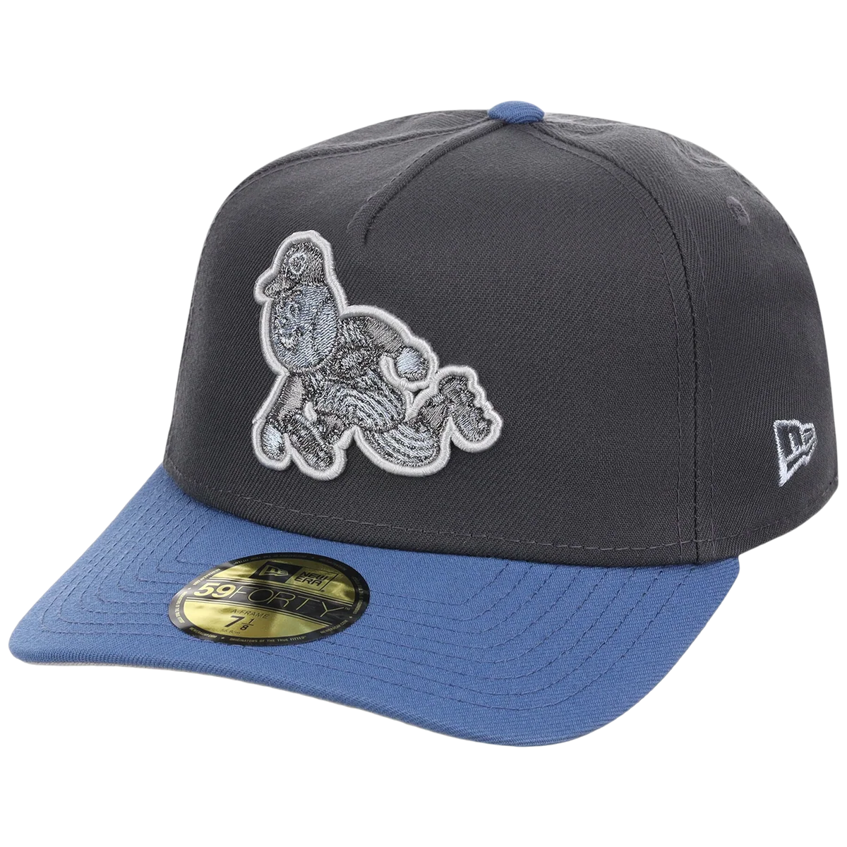 Cincinnati Reds MLB Indigo Steel New Era 59FORTY detail view