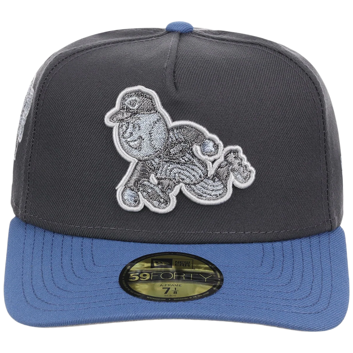Cincinnati Reds MLB Indigo Steel New Era 59FORTY detail view