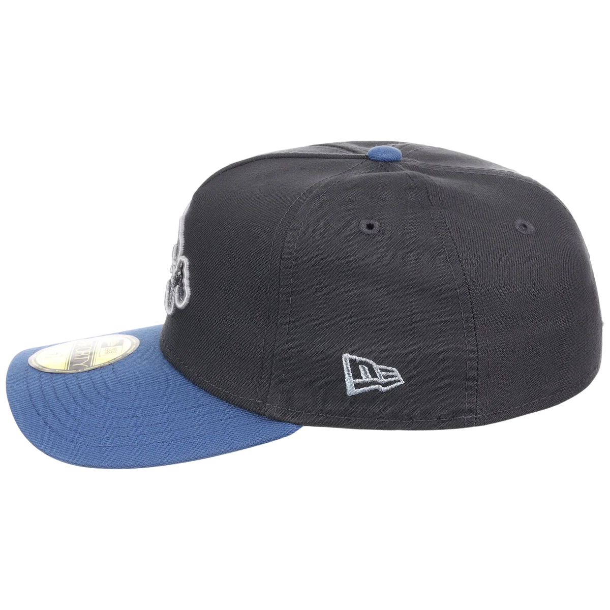 Cincinnati Reds MLB Indigo Steel New Era 59FORTY detail view