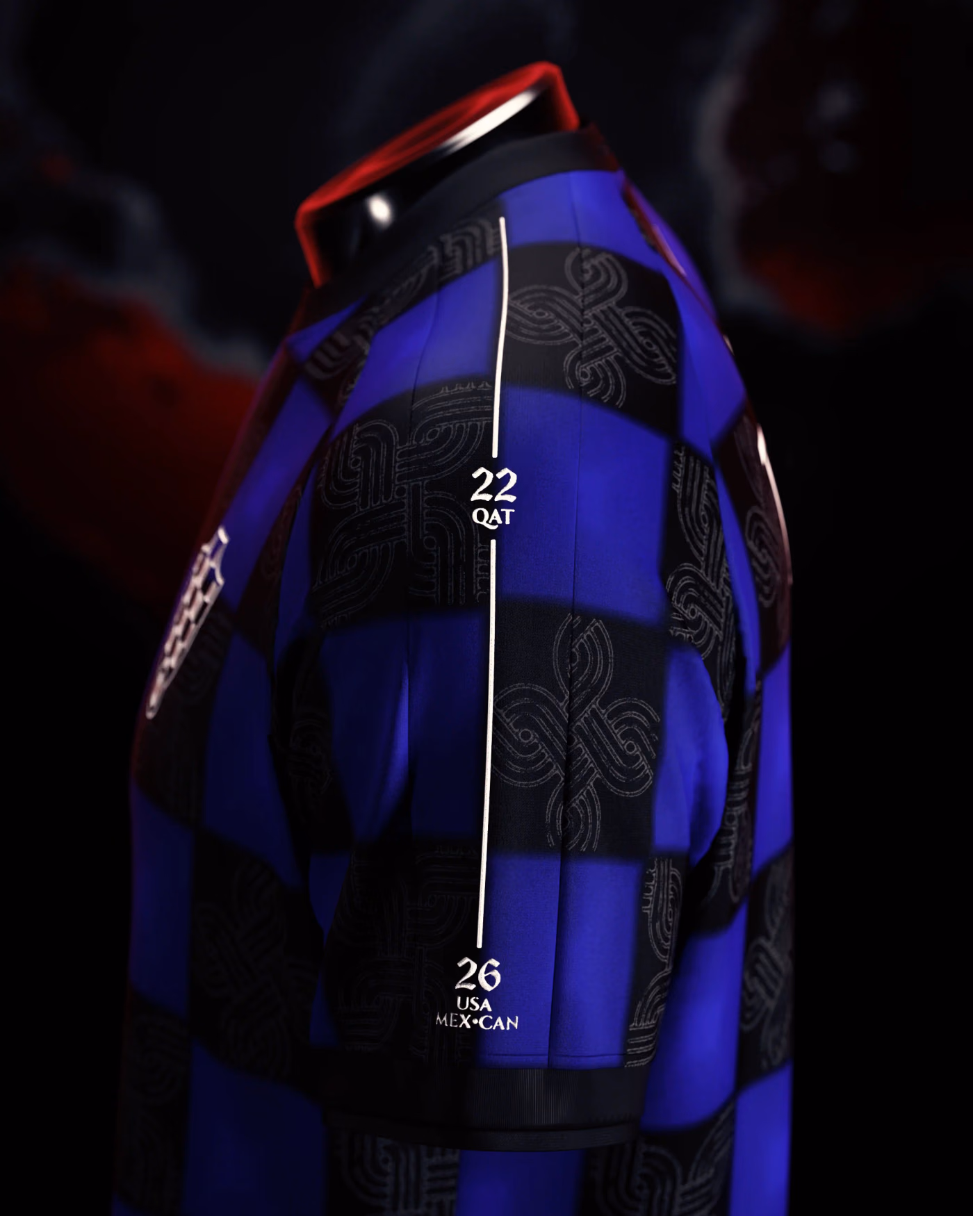 Jersevo Custom Personalized The Wizard "Posljednji Ples" Jersey left sleeve detail