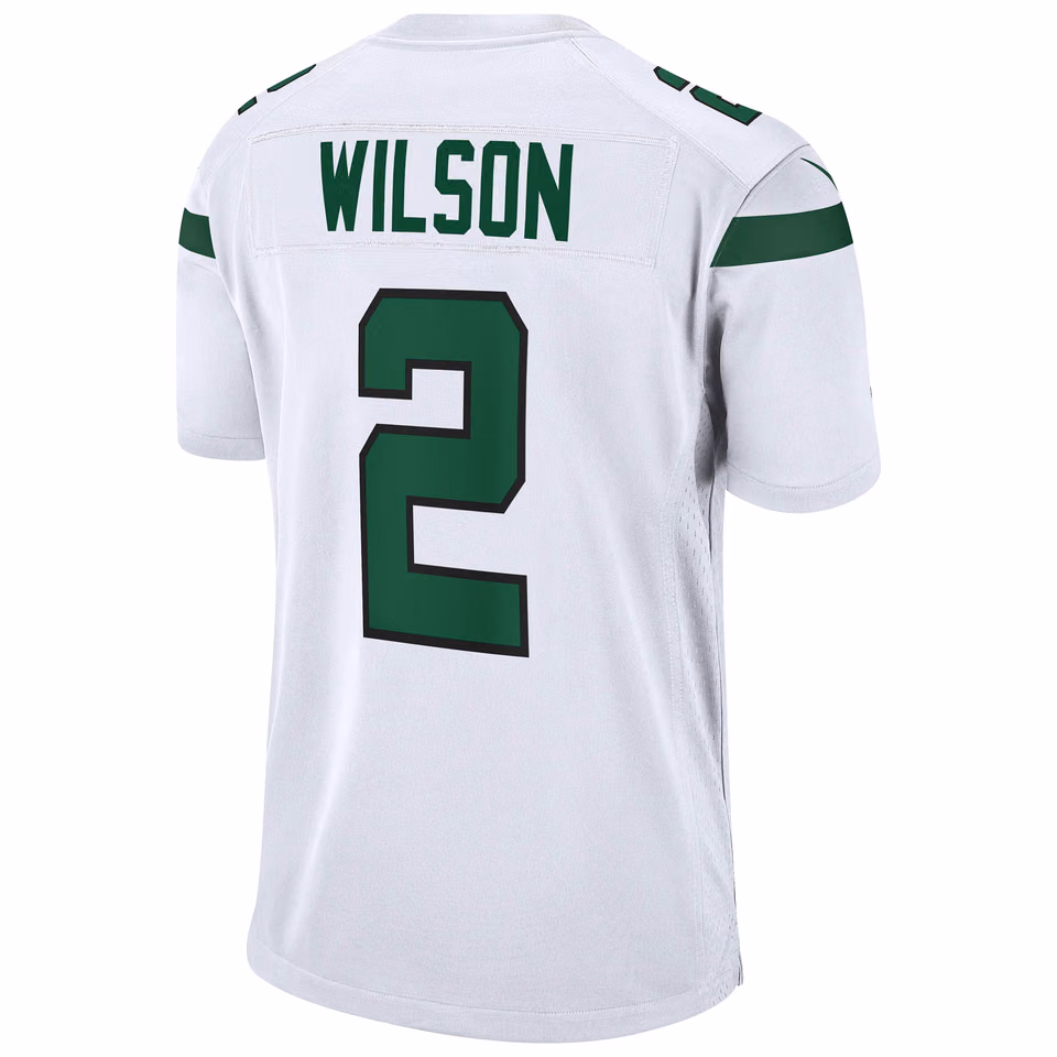 Zach Wilson #2 New York Jets Nike Game NFL Football Jersey White view 3