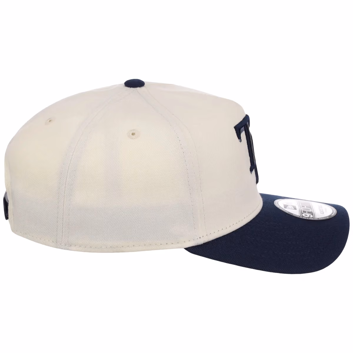 Tampa Bay Rays MLB Chrome x Navy FASHION CORE New Era 9FORTY A-Frame detail view
