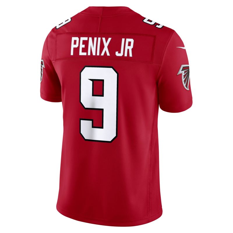 Michael Penix Jr. #9 Atlanta Falcons 2026 Stitched Limited NFL Jersey Red view 3