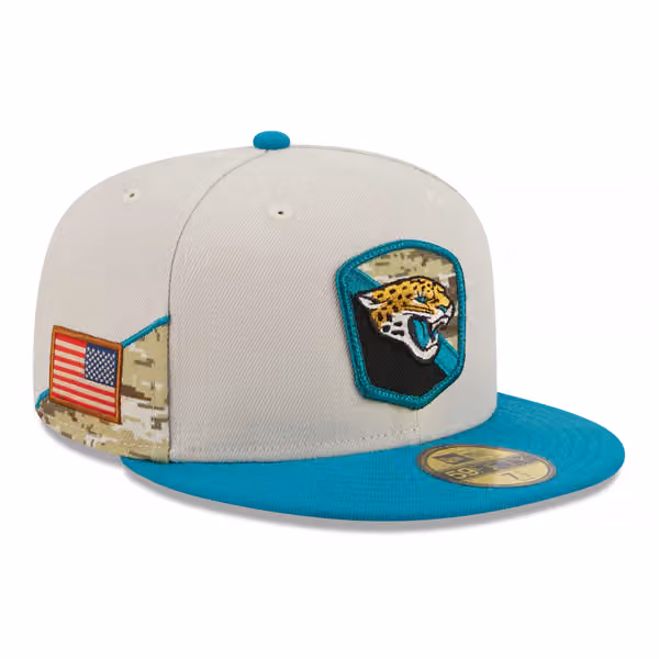 Jacksonville Jaguars 2023 NFL Salute to Service New Era 59FIFTY Fitted Cap product photo