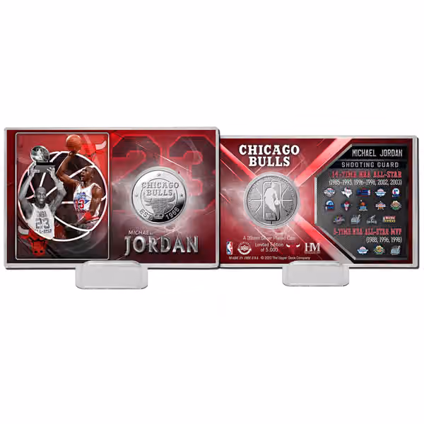 Michael Jordan All-Star Games Silver Coin Card view 1