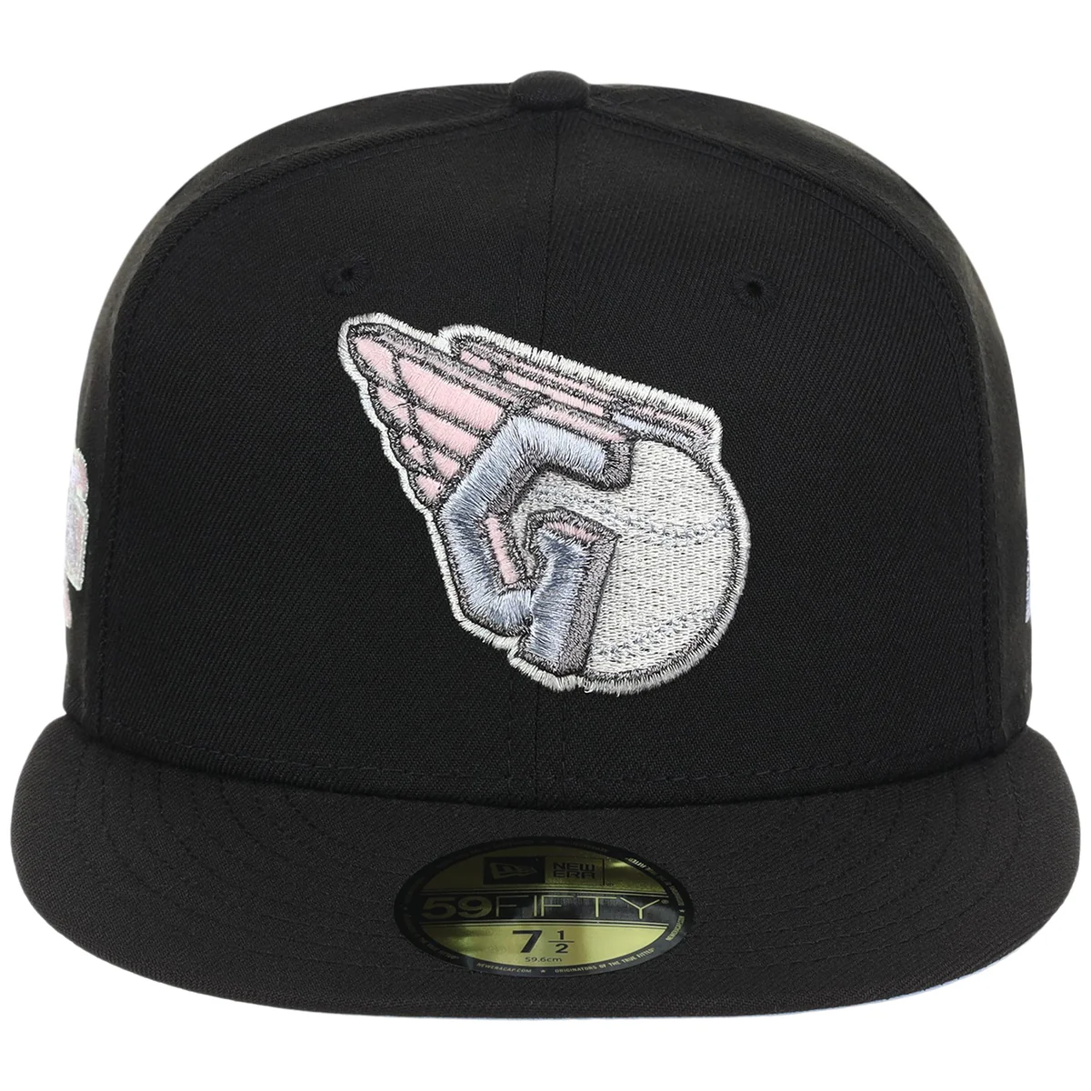 Cleveland Guardians MLB Pewter Skies New Era 59FIFTY detail view