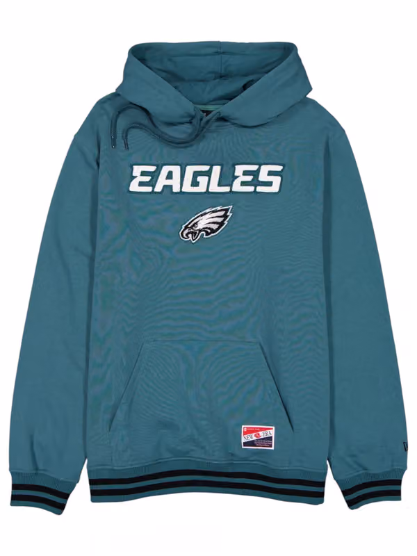 Philadelphia Eagles Felt Logo Throwback NFL Hoodie Green view 1