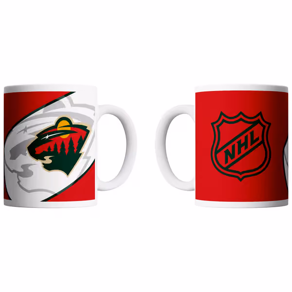 Minnesota Wild Shadow Logo & Shield NHL Mug (330 ml) view 1