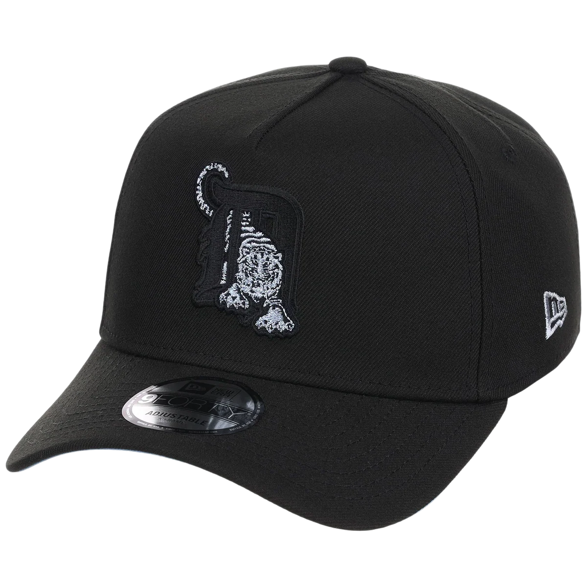 Detroit Tigers MLB Black Sky FASHION CORE New Era 9FORTY A-Frame detail view