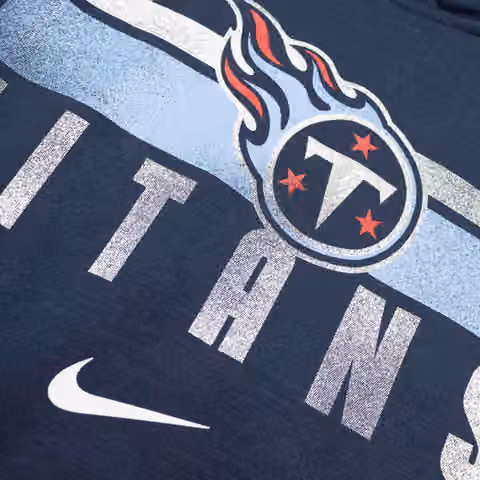Tennessee Titans NFL Team Stripes Nike Club Hoodie (YOUTH) view 4