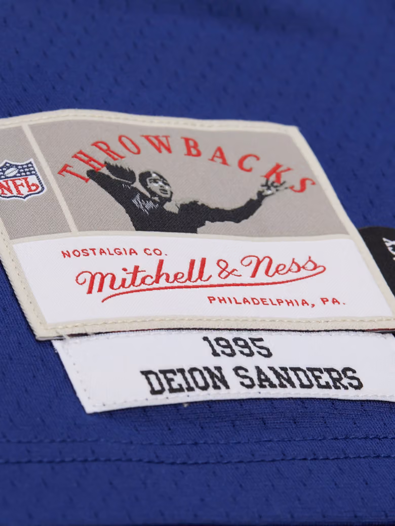 Deion Sanders #21 Dallas Cowboys 1995 Legacy Super Bowl XXX NFL Jersey Navy view 3