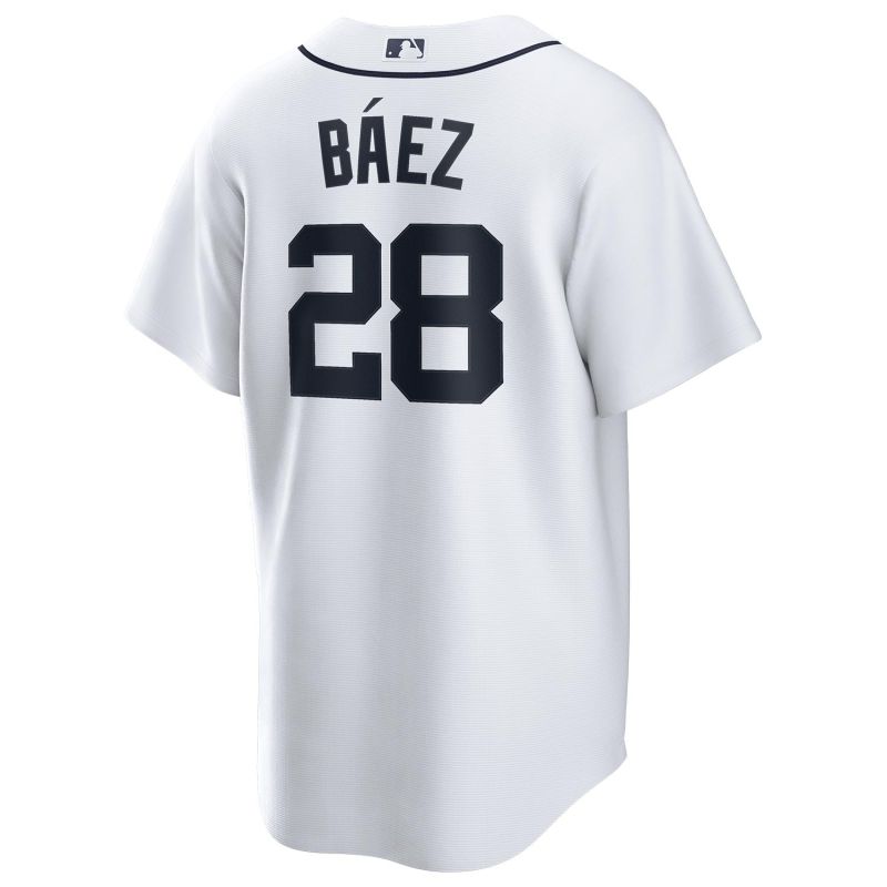 Javier Báez #28 Detroit Tigers Nike MLB Jersey White view 3