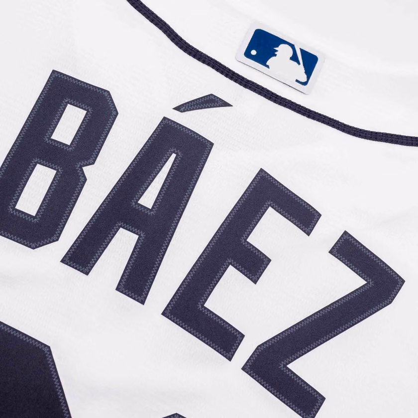 Javier Báez #28 Detroit Tigers Nike MLB Jersey White view 4