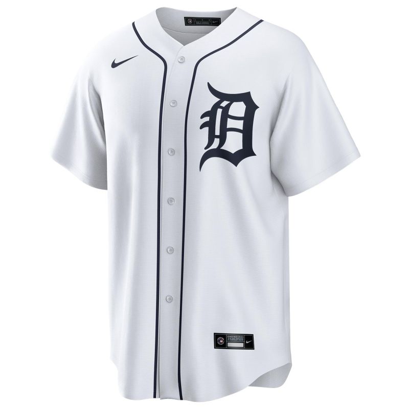 Javier Báez #28 Detroit Tigers Nike MLB Jersey White view 2