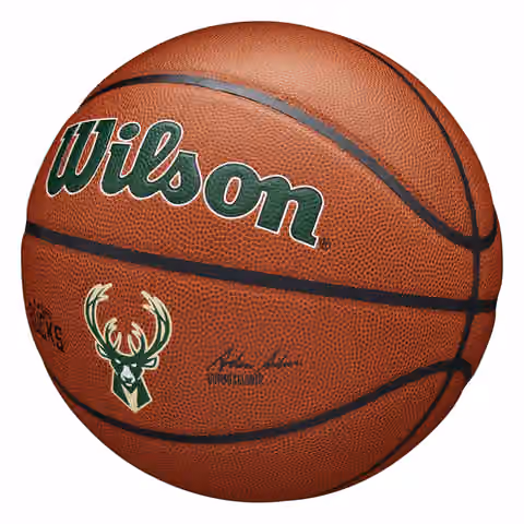 Milwaukee Bucks Wilson Team Alliance NBA Basketball (Size 7) view 4