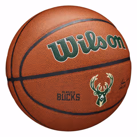 Milwaukee Bucks Wilson Team Alliance NBA Basketball (Size 7) view 3