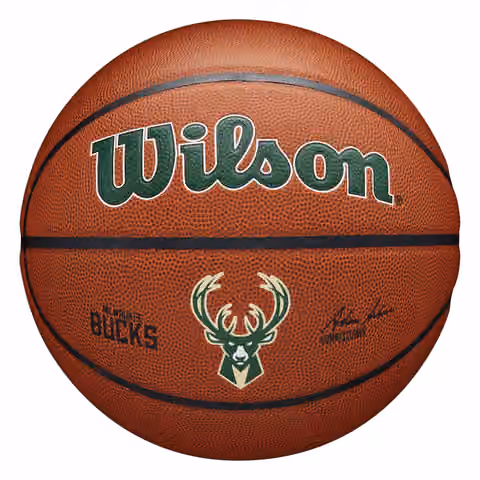Milwaukee Bucks Wilson Team Alliance NBA Basketball (Size 7) view 1