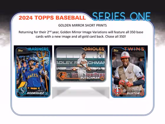 2024 Topps Series 1 Baseball MLB Hobby Box view 3